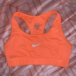 Bright orange Nike Sports Bra